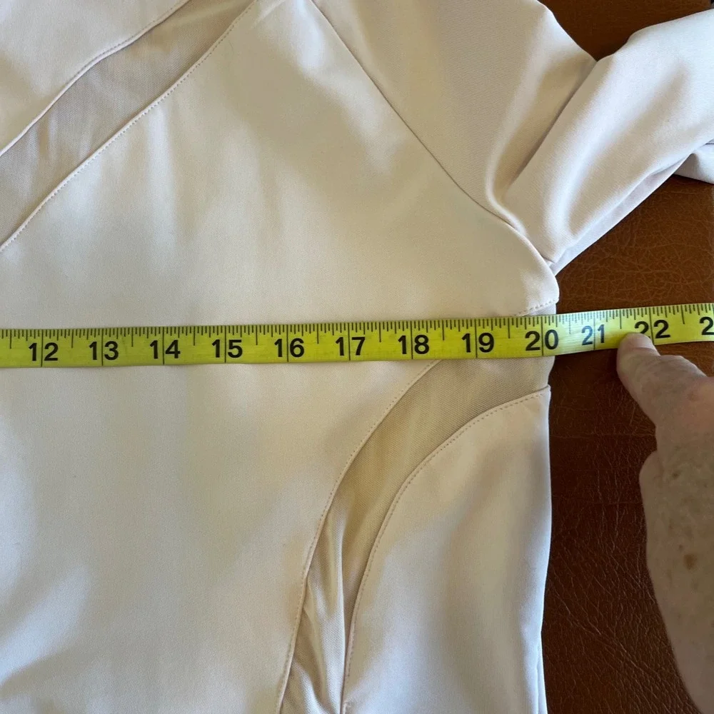 Fabletics Jacket‎ Blush Pink Mesh Panel Zip Activewear XL